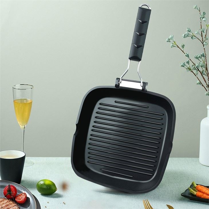 Black Rectangular Frying Pan