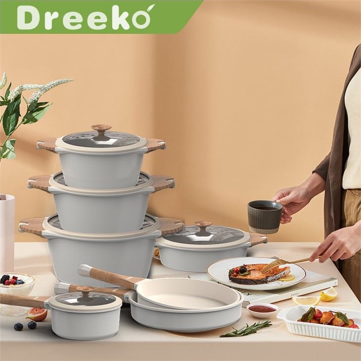 Öntött alumínium kerámia edénykészlet