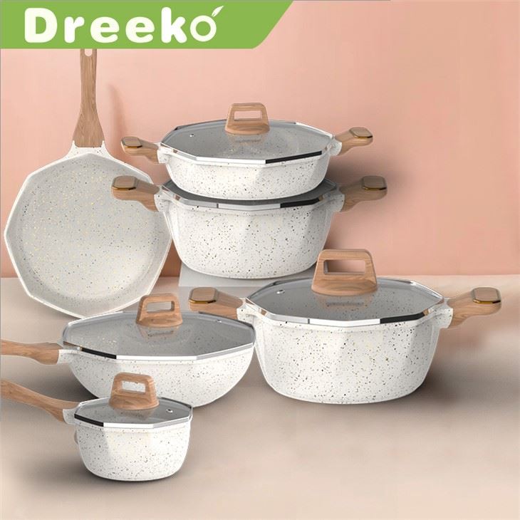 Márvány alumínium tapadásmentes készlet