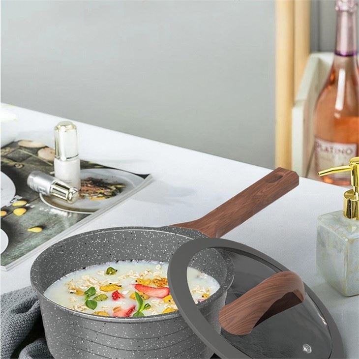 Marble Non Stick Milk Pot