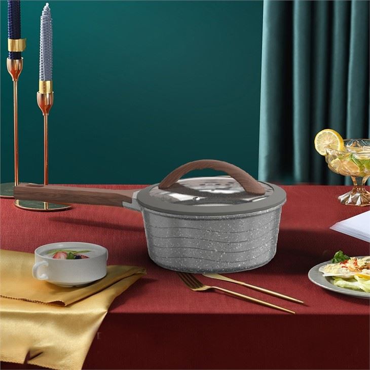 Marble Non Stick Milk Pot