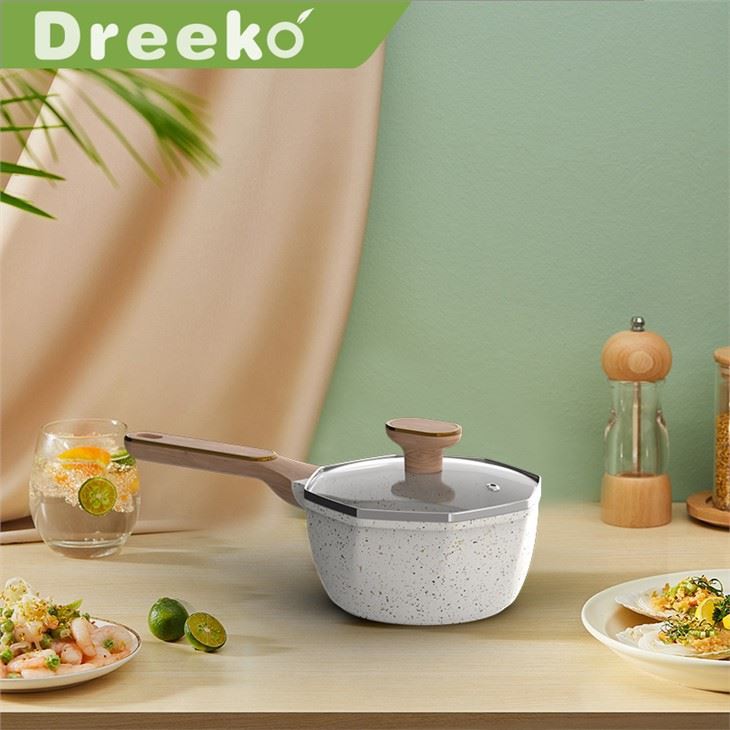 Nyolcszögű tapadásmentes tejes edény