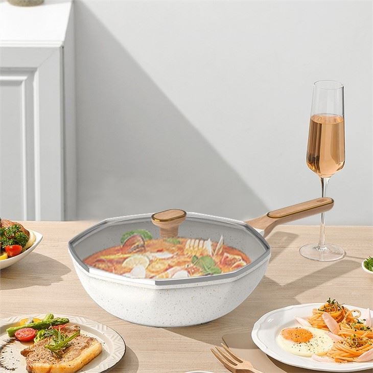 Octagon Pots Frying With Lid