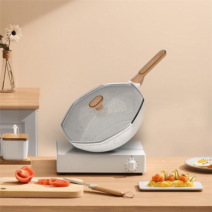 Octagon Pots Frying With Lid