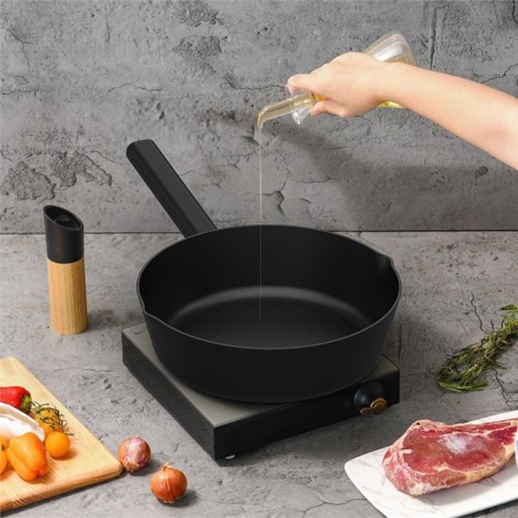 Stretched Deep Cooking Pan
