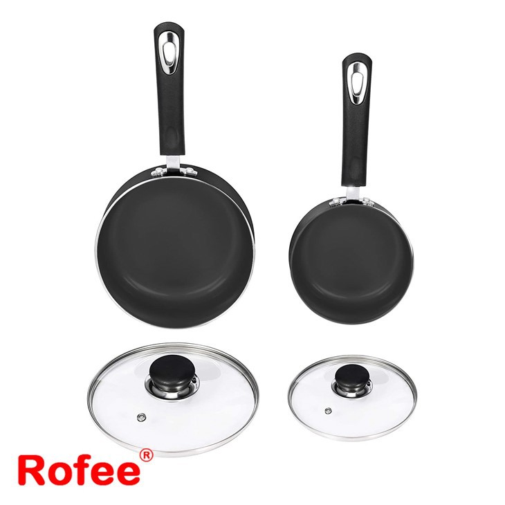 2pcs Sauce Pan Set With Lid