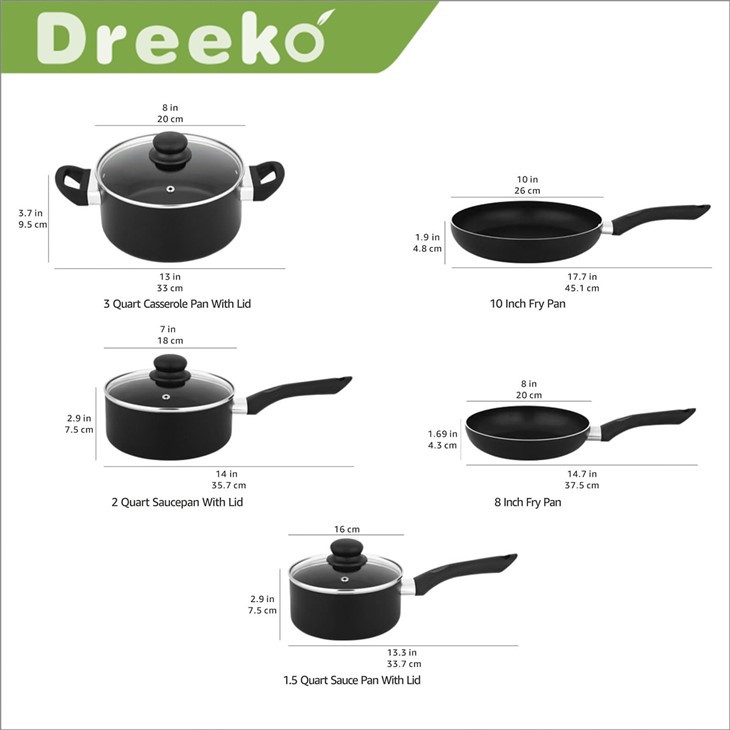 Basic Nonstick Cookware Set