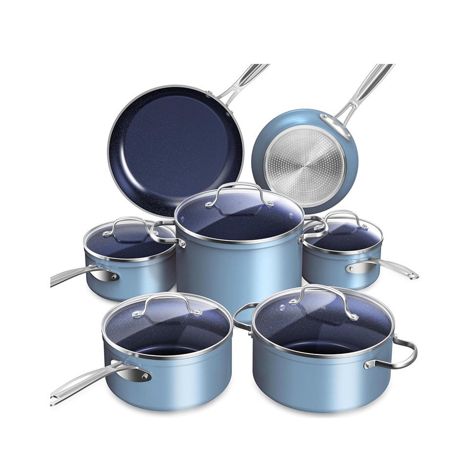 Egyedi színű kerámia alumínium edénykészlet