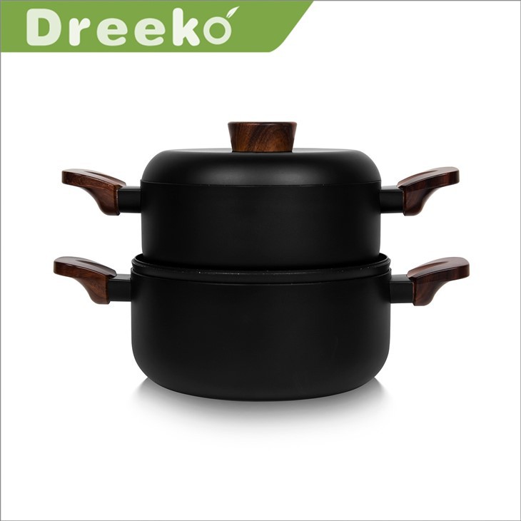 Pressed Cookware With Aluminum Lid