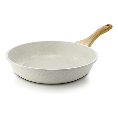 Bézs öntött kerámia bevonatú serpenyő