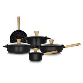 Öntött márvány bevonatú edénykészlet