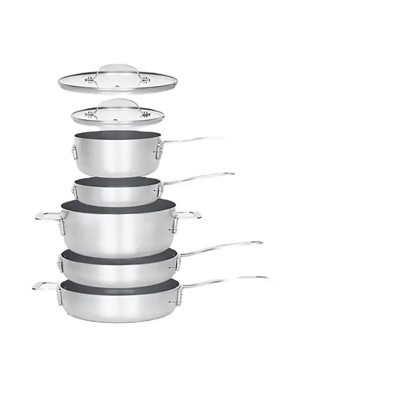 Préselt Nonstick 7db egymásra rakható edénykészlet