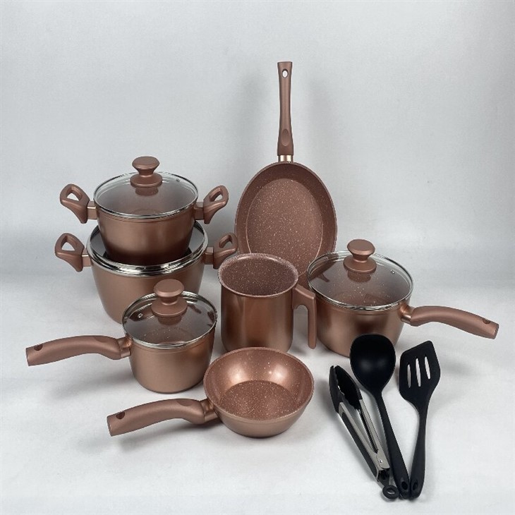 Dreeko Forged Cookeware Set Sauce Pan Fry Pan And Casseroles Factory Wholesales