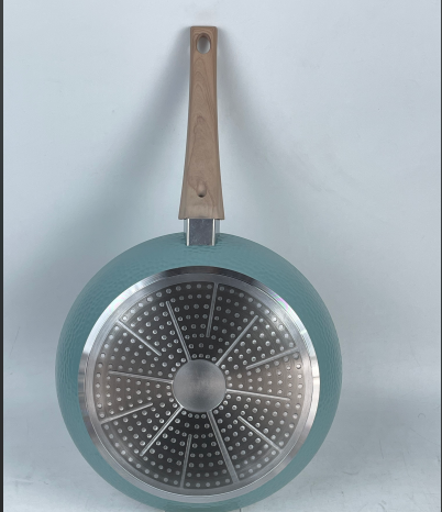 Forged Aluminum Cookware 6 Pcs Green Color Hammer Pattern Ceramic Coating Pots Manufacturer