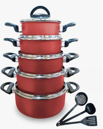 Non-stick Cookware Set Cherry Color 14 16 18 20 22 Casseroles ODM Logo