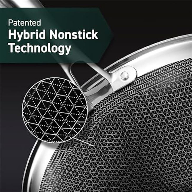 Stainless Steel 3 -ply Fry Pan And Wok Cookware