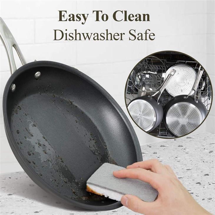 The 4pcs Hard Anodized Aluminum Cookware Set Induction Bottom Wlcome ODM