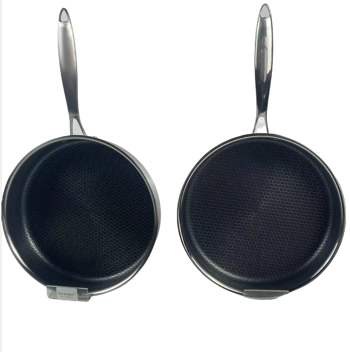 Tri-ply Stainless Steel Pan High Quality Welcome ODM Etching Pattern Supplier