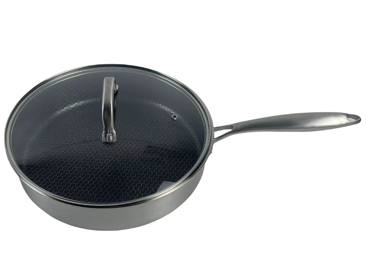 Tri-ply Stainless Steel Pan High Quality Welcome ODM Etching Pattern Supplier