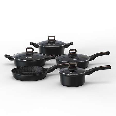 Kiváló-minőségű öntött alumínium edények-nem mérgező kerámia