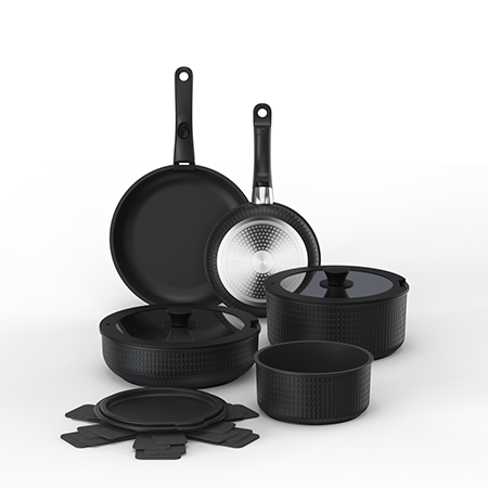 Levehető konyhai készlet Nem{0}}mérgező kerámia bevonat