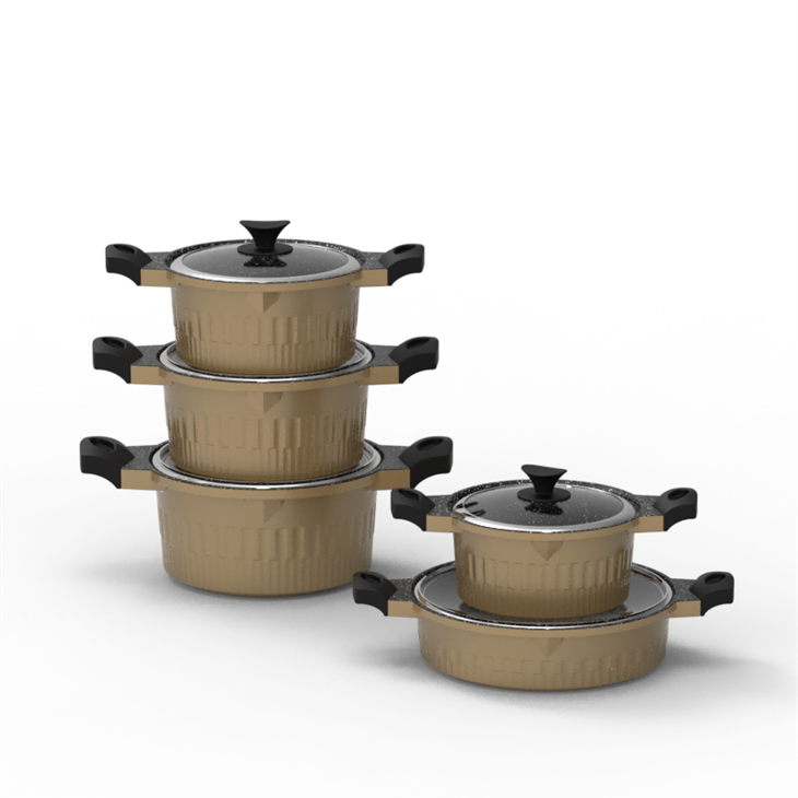 Die Cast Stockpot With Tip 10-piece Kit