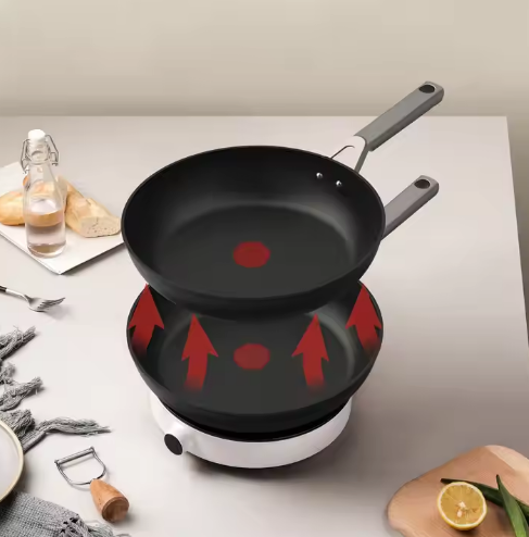 Alumínium nonstick forró piros serpenyő