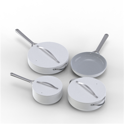 Konyhai préselt alumínium edénykészletek Rozsdamentes acél fogantyú Üdvözöljük OEM