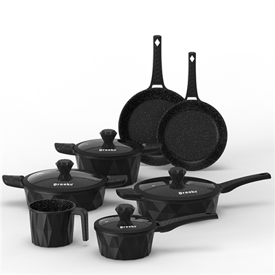 Alumínium nonstick edények gyémánt kialakítás