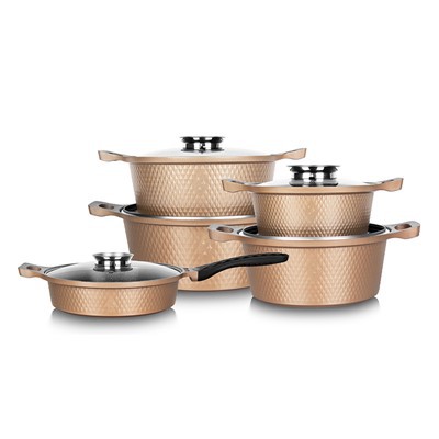 Öntött gyémánt stílusú 10-darabos készlet