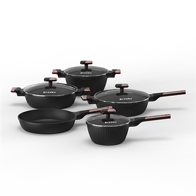 Öntött függőleges vonalak PFAS{0}}ingyenes edénykészlet