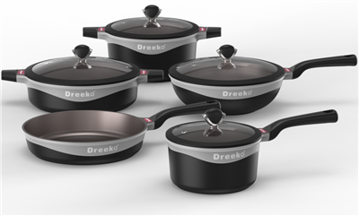 Die casting edények szilikon fedéllel