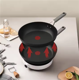 Alumínium nonstick forró piros serpenyő