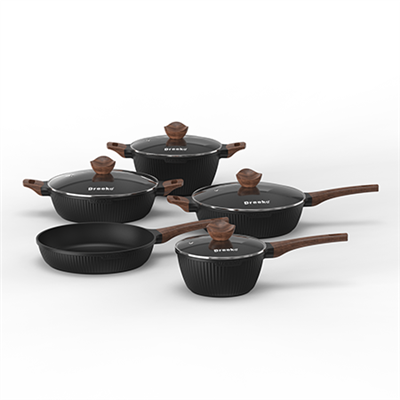 Négyzet alakú konyhai készlet PFAS-ingyenes, nem-tapadó serpenyő