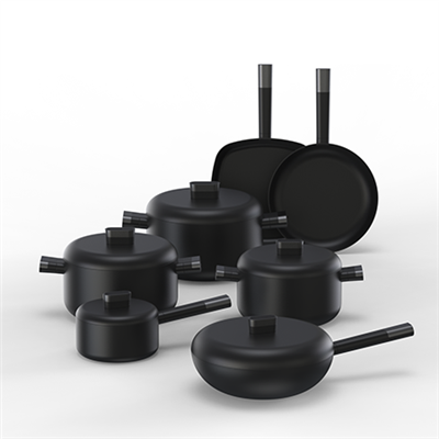 Préselt, csúcskategóriás főzőedénykészlet-PFAS-ingyenes