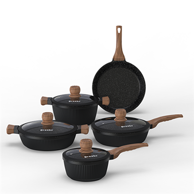 Függőleges kialakítású, indukciós márvány főzőedény