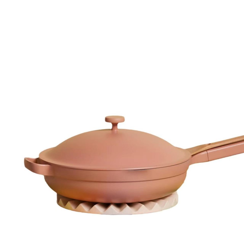 Méregmentes, tapadásmentes, sokoldalú rozsdamentes acél fogantyú, pirítós serpenyő